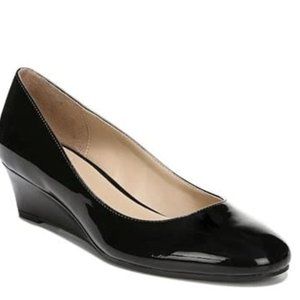Naturalizer Black Patent Leather Pilar Wedge Pump Shoes Size 9.5